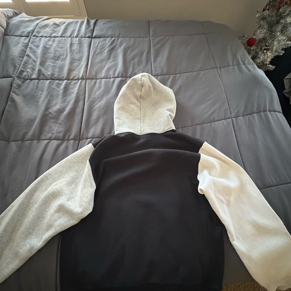 Champion Black and Gray Reverse Weave Hoodie